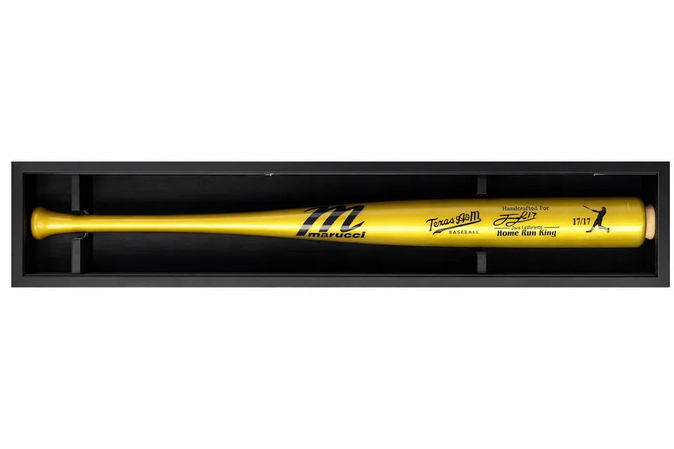 All-Time Home Run Leader - Jace LaViolette Signed & Engraved Texas A&M Bat