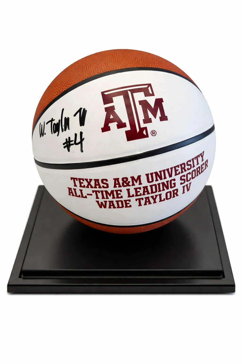 Texas A&M Basketball Signed by Wade Taylor IV – All-Time Leading Scorer, 1 of 1