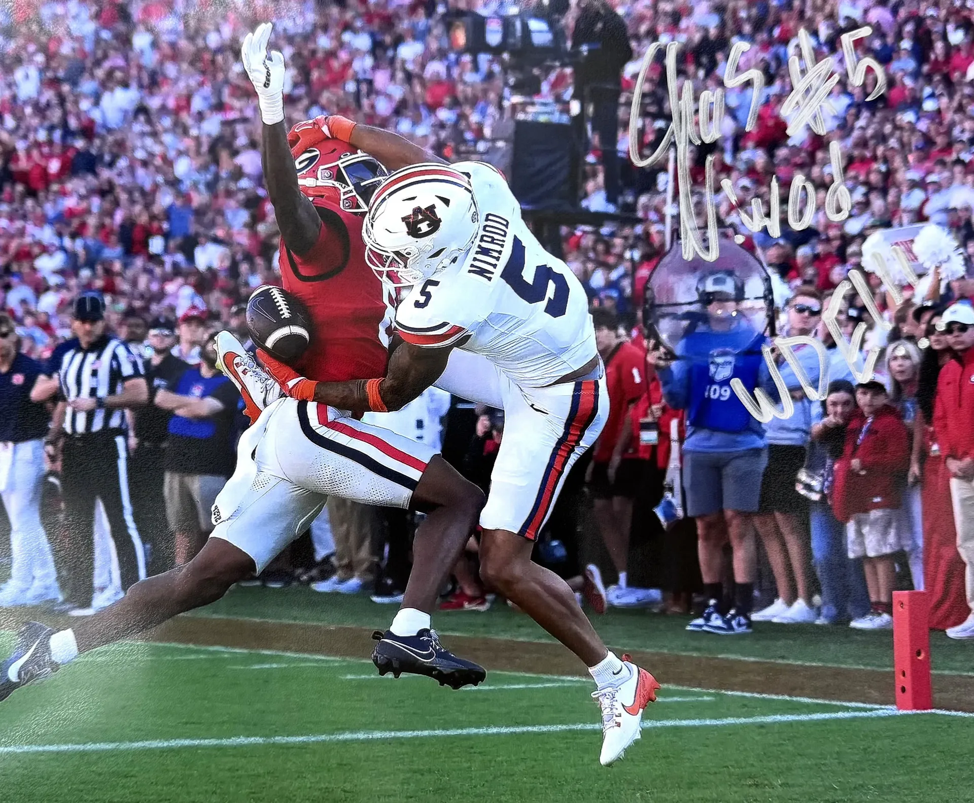 Signed Photo of Chas Nimrod vs. Georgia, 1 of 1