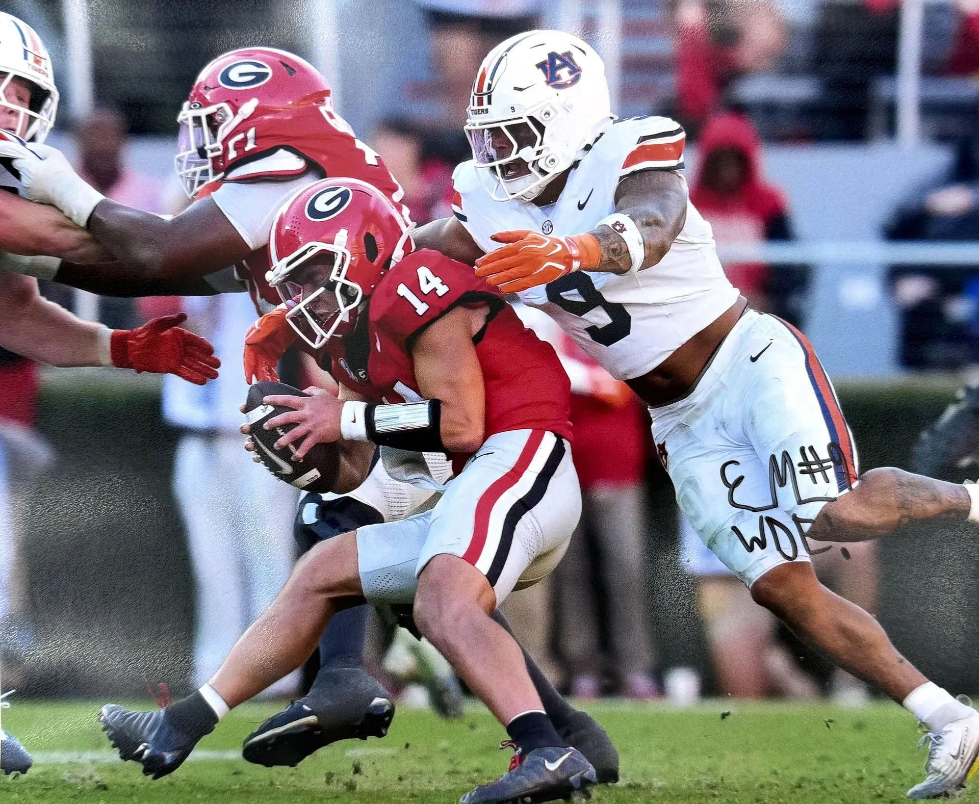 Signed Photo of Elijah Melendez vs. Georgia, 1 of 1