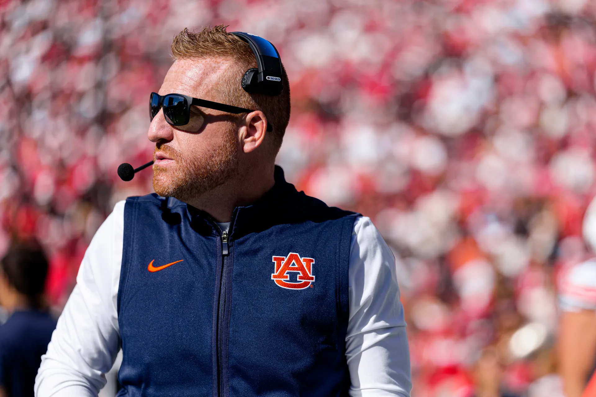 Alex Golesh Signed Headset from Auburn vs. UGA Game, 2 of 2