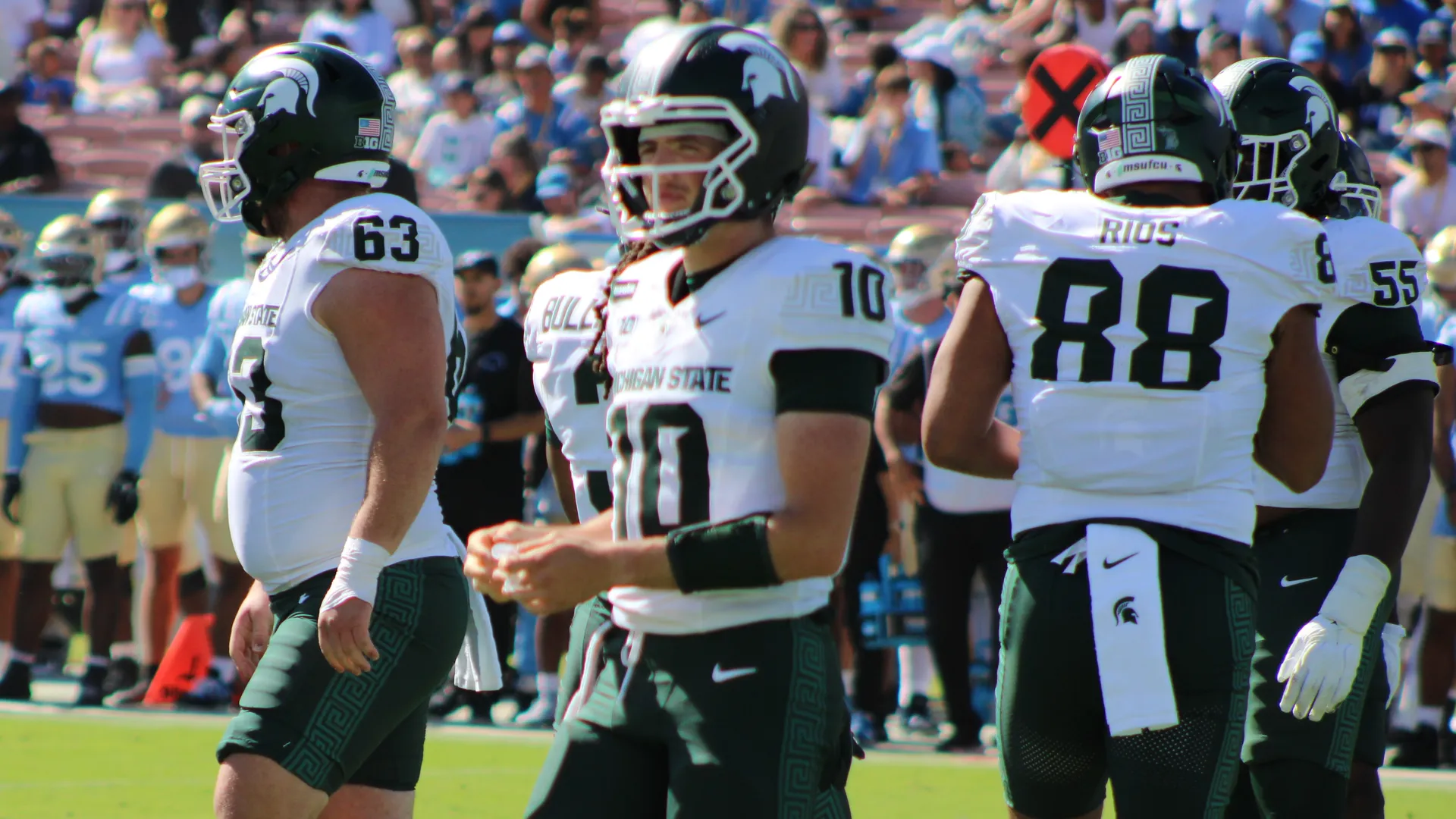 Michigan State’s young quarterbacks learn on the fly in UCLA loss