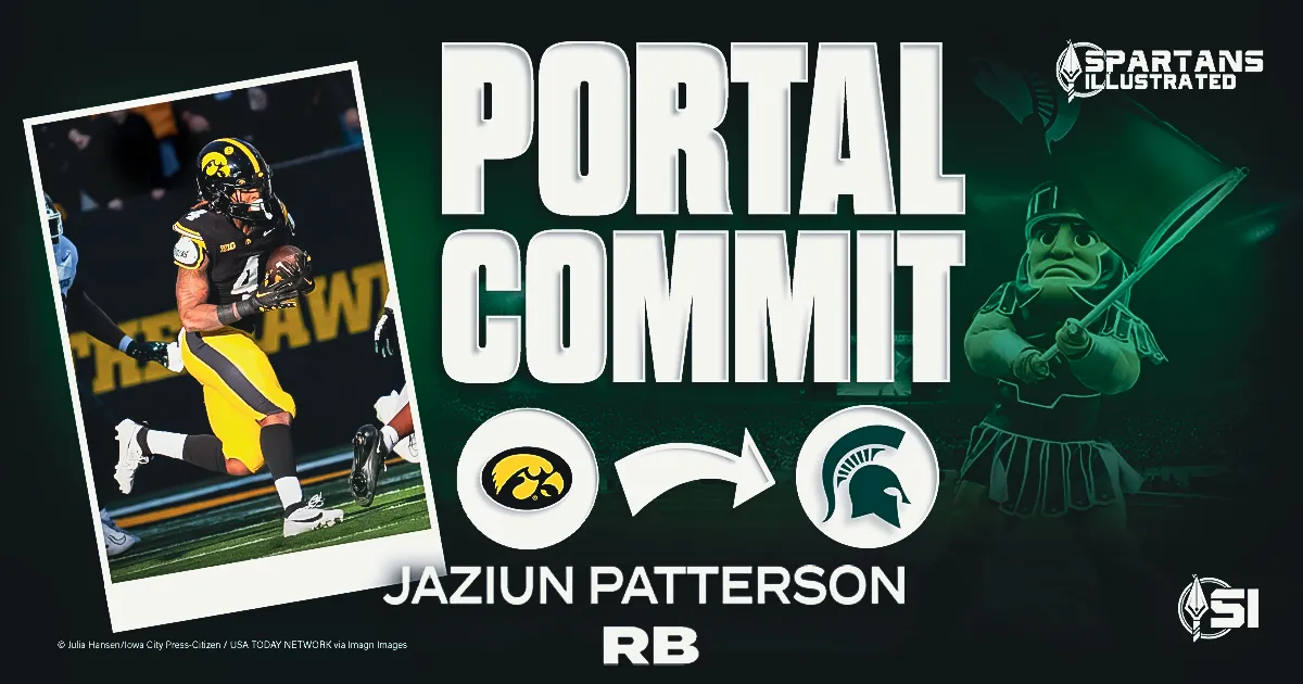 Michigan State adds to running back room with Iowa transfer Jaziun Patterson article image from Spartans Illustrated