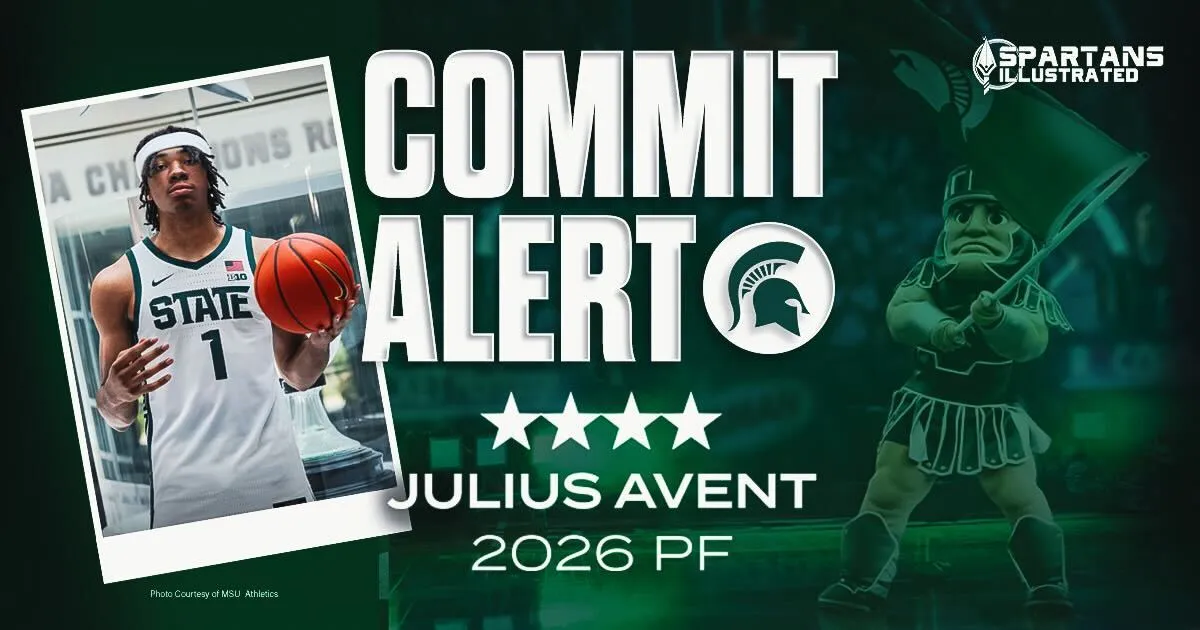 Michigan State men's basketball lands commitment from 2026 four-star PF Julius Avent article image from Spartans Illustrated