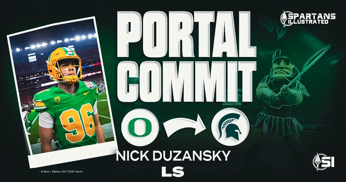 Michigan State receives commitment from Oregon transfer long snapper Nick Duzansky