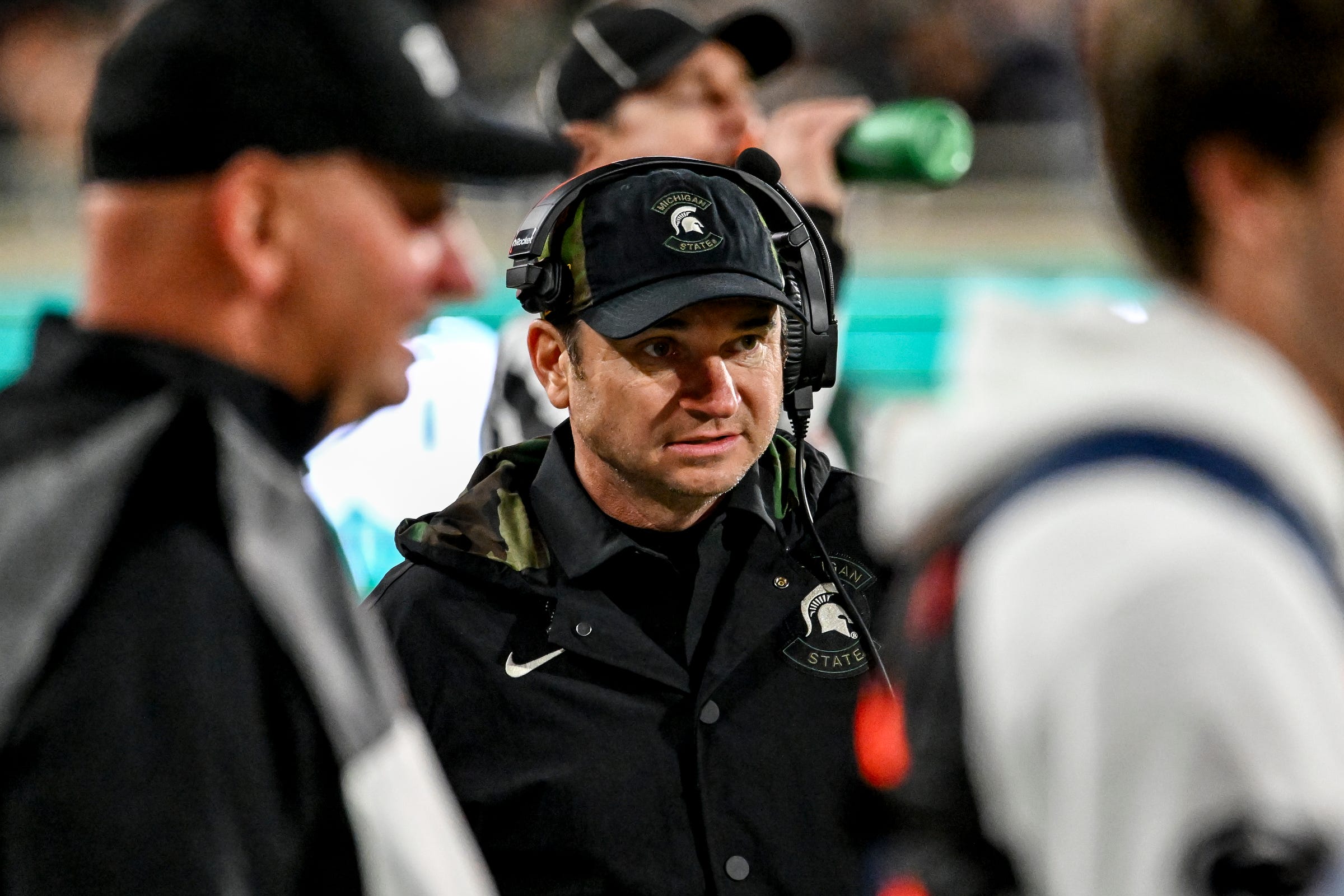 Jonathan Smith says he was unaware of NCAA investigations at time of hiring, and reflects on loss to Penn State