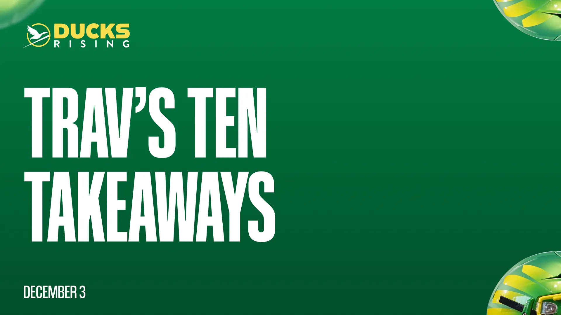 Trav’s Ten Takeaways