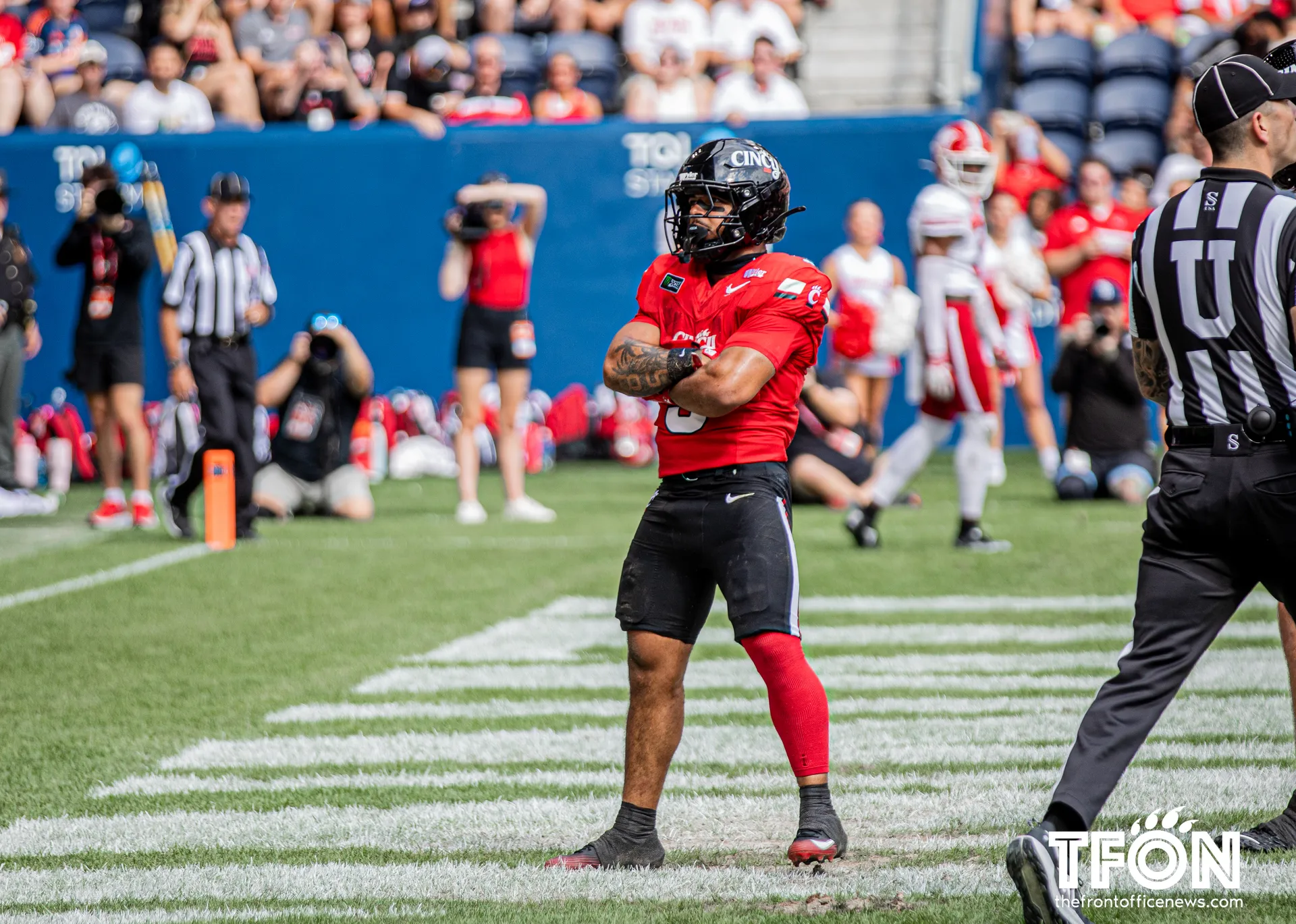 Bearcats overcome 28-7 deficit, retain Victory Bell down RedHawks 35-31