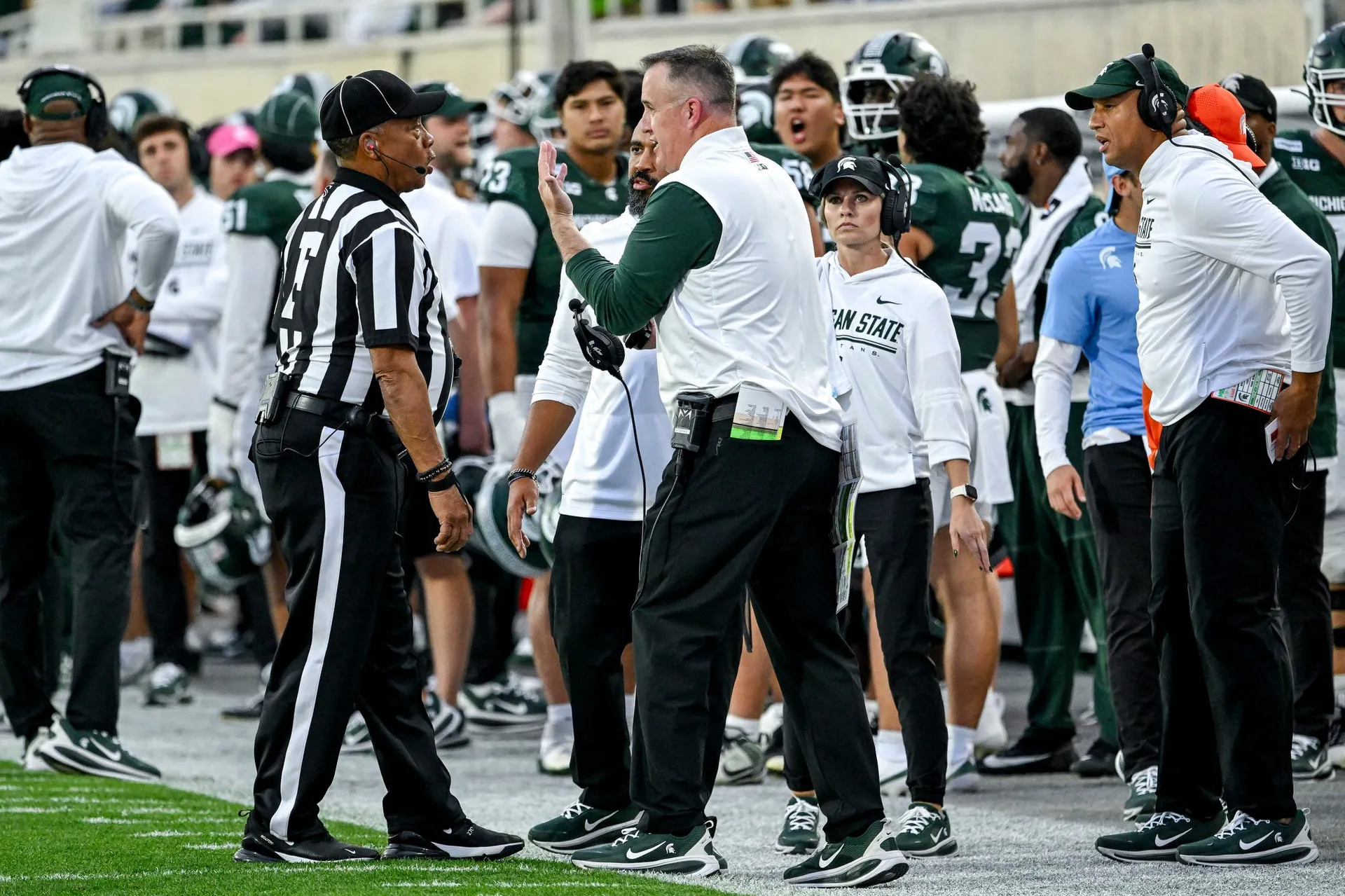 HARNS: Pat Fitzgerald’s sideline passion is giving MSU fans something to rally around