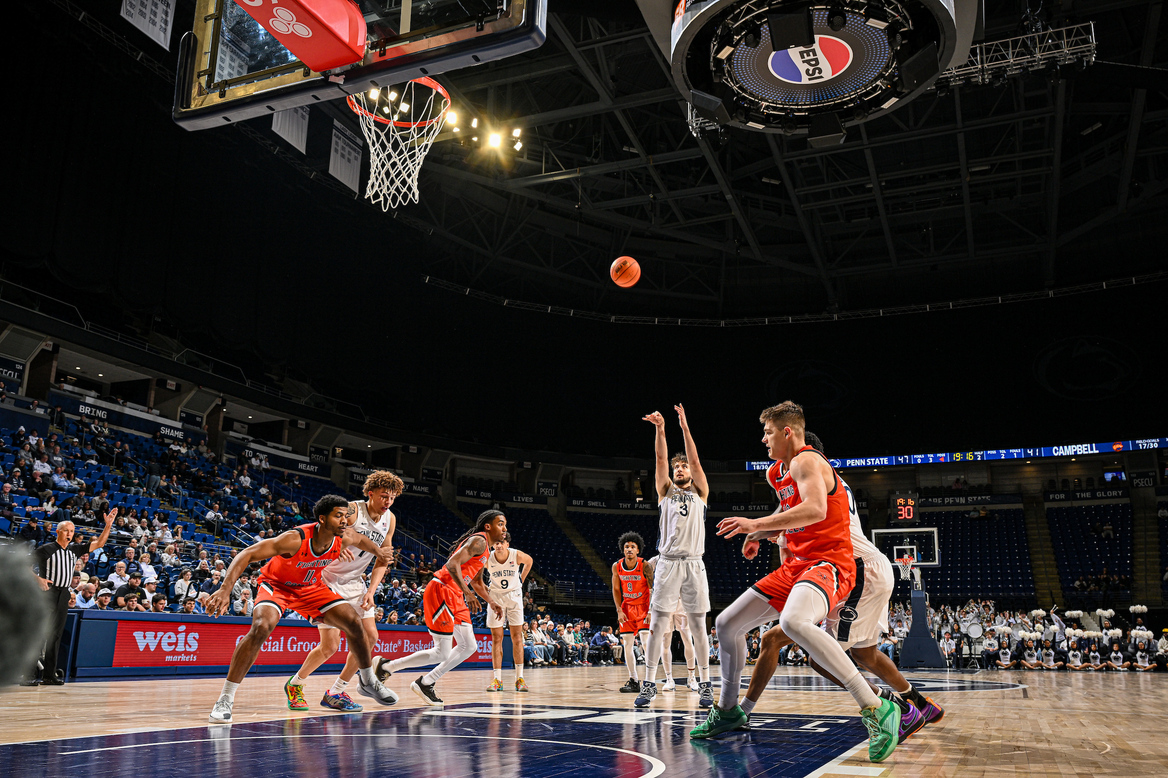 Men’s Basketball Cruises Past Campbell 87-76 to Maintain Perfect Home Record