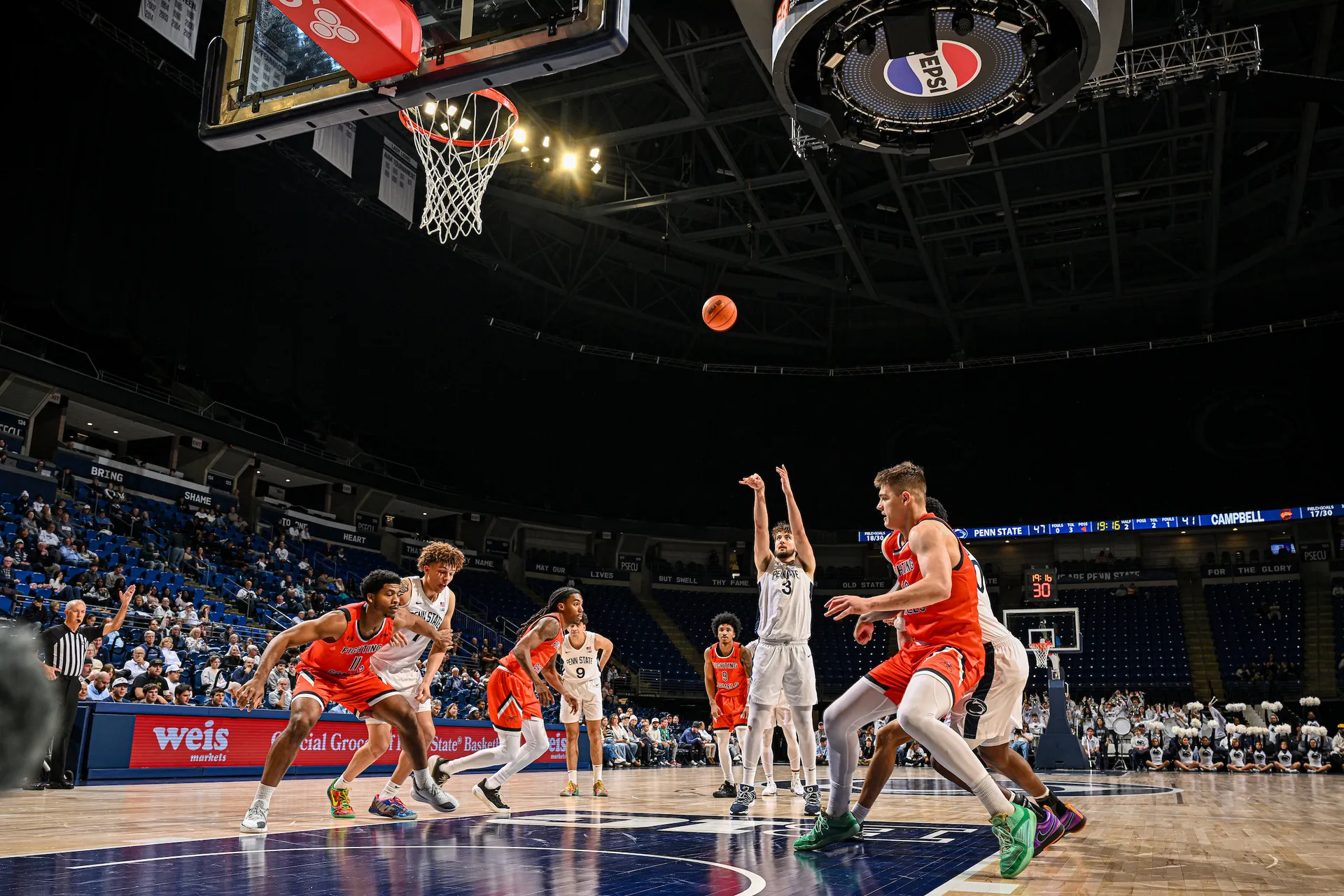 Men’s Basketball Cruises Past Campbell 87-76 to Maintain Perfect Home Record