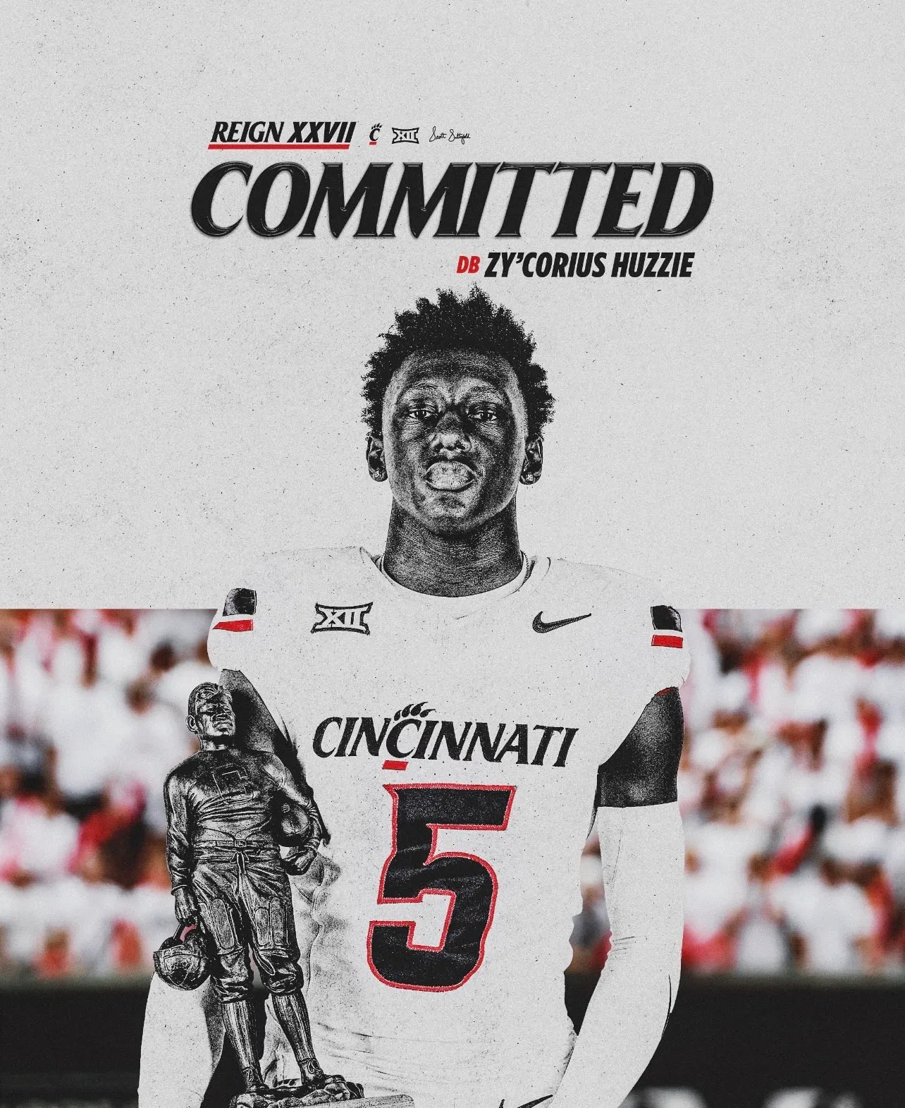 3 star CB Zy'Corius Huzzie flips from Arkansas to Cincinnati