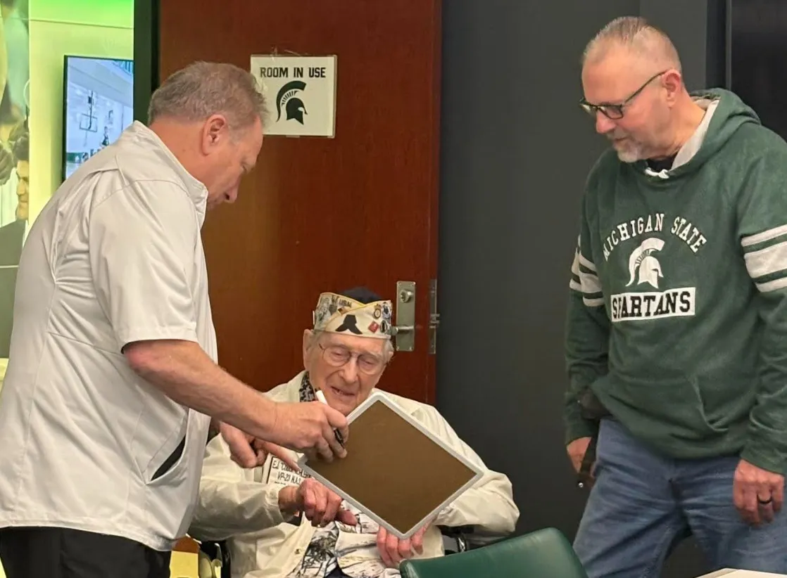 Behind the Scenes: How a 102-year-old Pearl Harbor survivor sparked a powerful moment at the Breslin Center article image from Spartans Illustrated