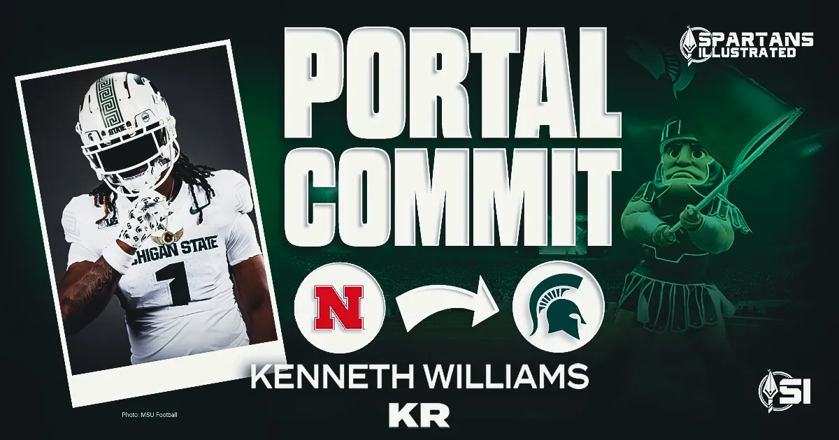 All-Big Ten Nebraska transfer return specialist and running back Kenneth Williams commits to Michigan State