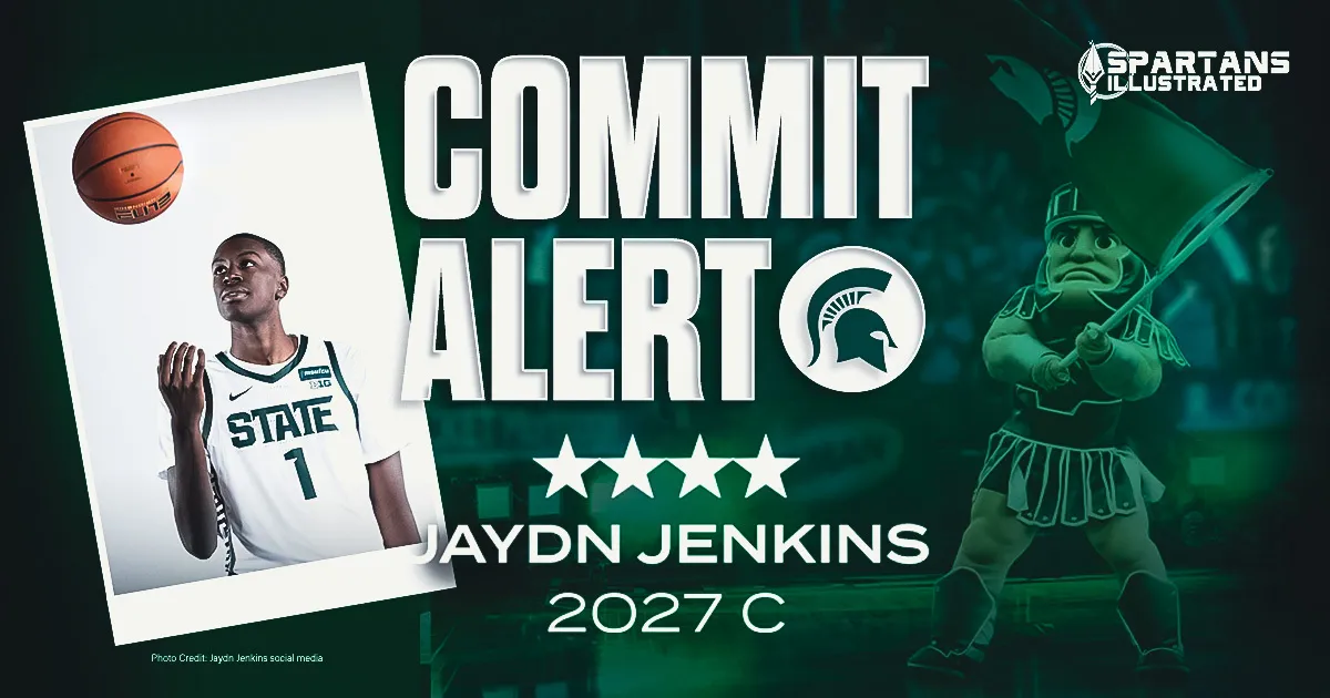 Michigan State men's basketball earns a commitment from 2027 four-star center Jaydn Jenkins