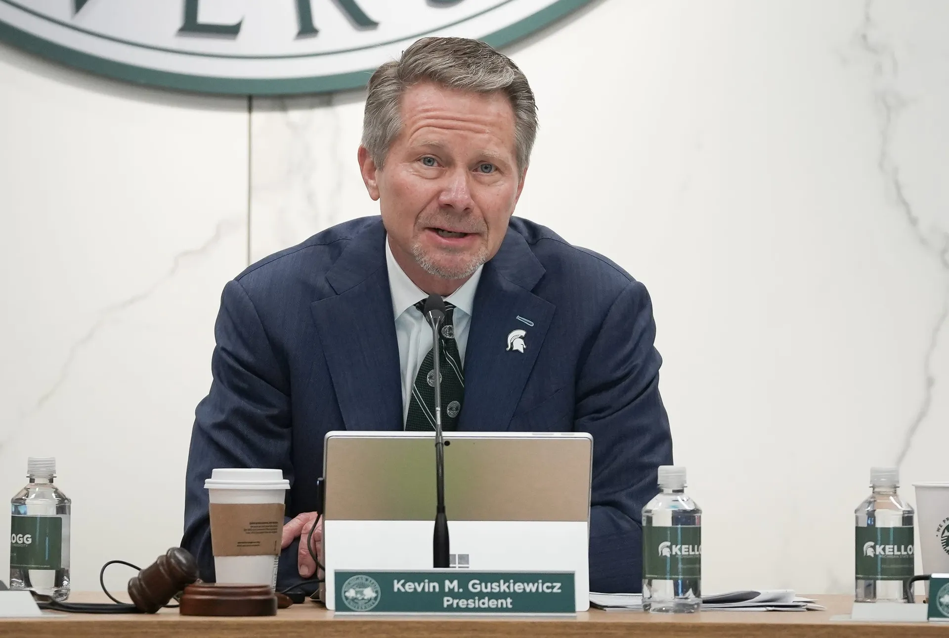 President Kevin Guskiewicz will remain at Michigan State