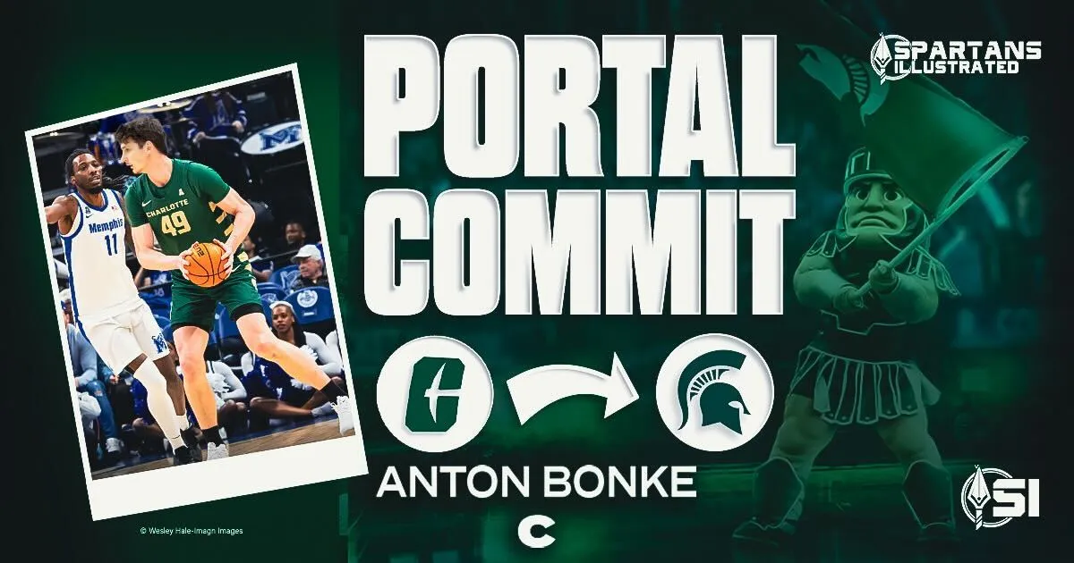 Tom Izzo Lands His Big Man: Charlotte transfer Anton Bonke is now a Michigan State Spartan article image about Michigan State basketall