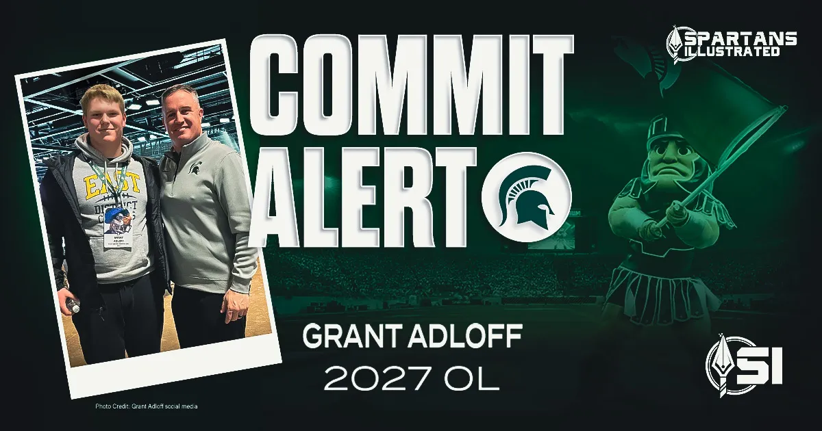 Ascending 2027 in-state OL Grant Adloff commits to Michigan State 