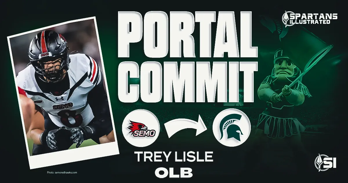Michigan State football adds SEMO transfer EDGE/OLB Trey Lisle to defense article image from Spartans Illustrated