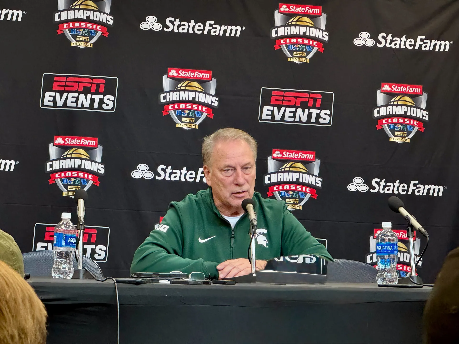 Tom Izzo has high praise for his team's effort and roster continuity following win over Kentucky article image about Champions Classic