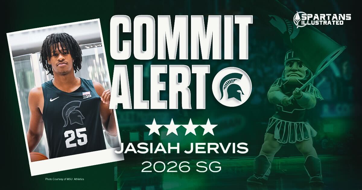 Michigan State men's basketball lands commitment from priority 2026 four-star SG Jasiah Jervis