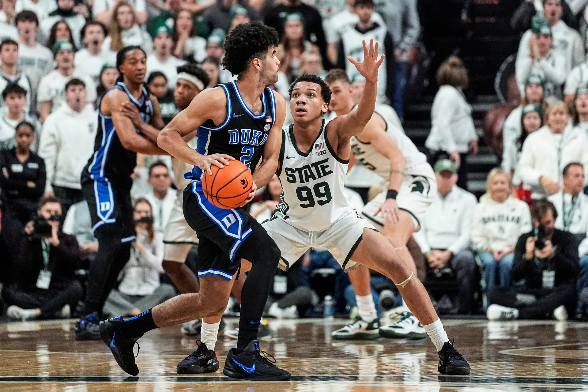 Michigan State men's basketball suffers first loss of the season to Duke, falling 66-60 article image about Blue Devils