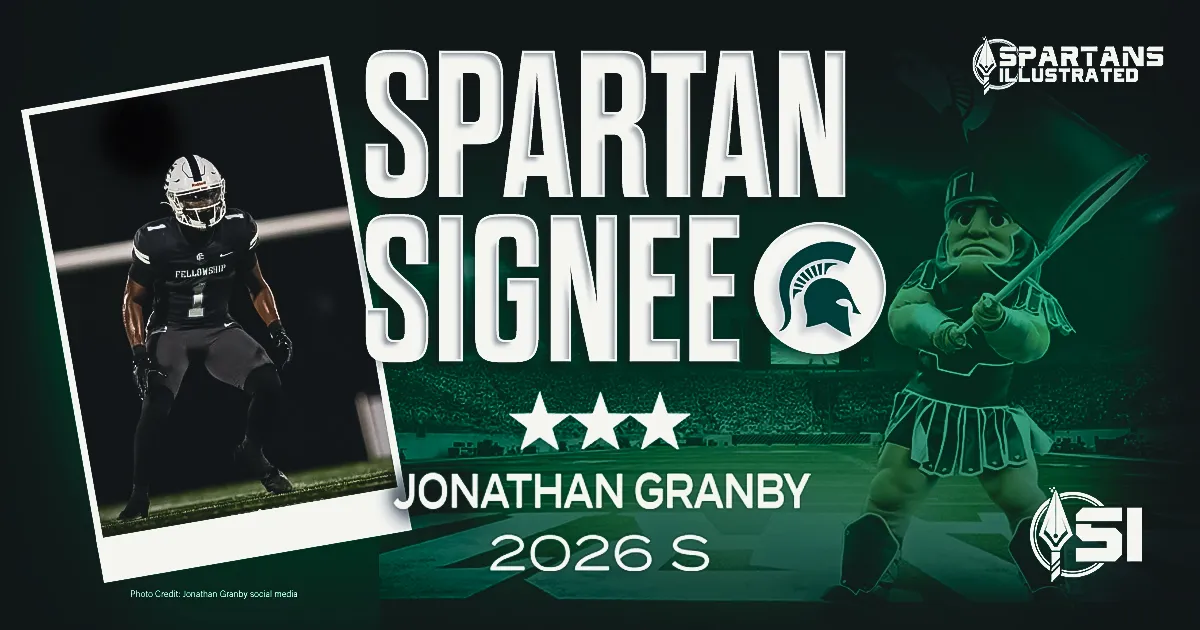 2026 three-star athlete/safety Jonathan Granby signs with Michigan State article image about Michigan State Football