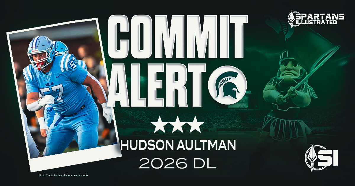 Michigan State gets commitment from 2026 Ohio three-star DL Hudson Aultman