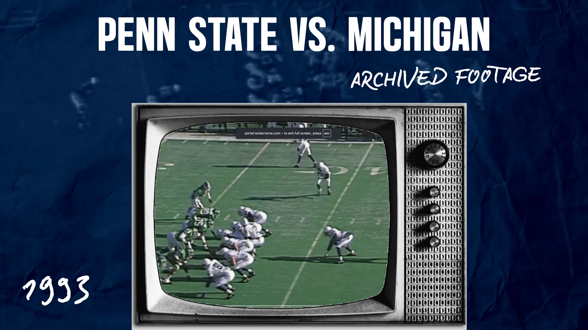 Penn State Football vs. Michigan State (1993)